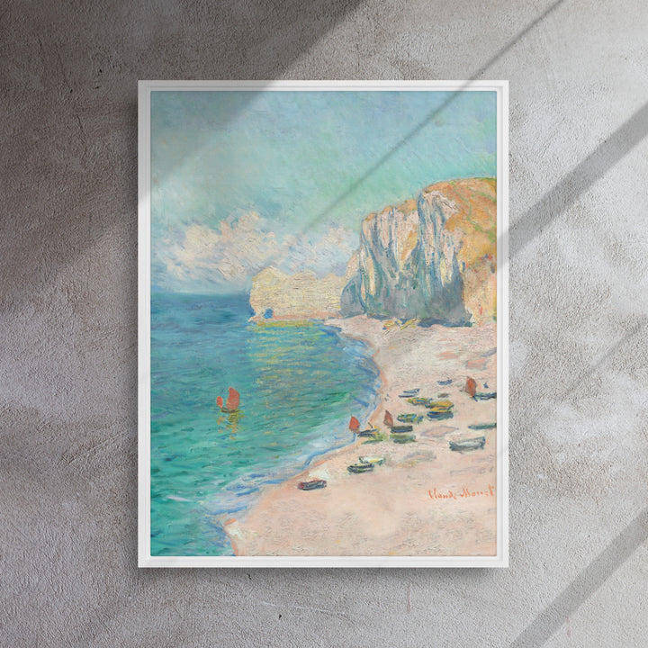 Leinwand - Claude Monet, Étretat: The Beach and the Falaise d'Amont