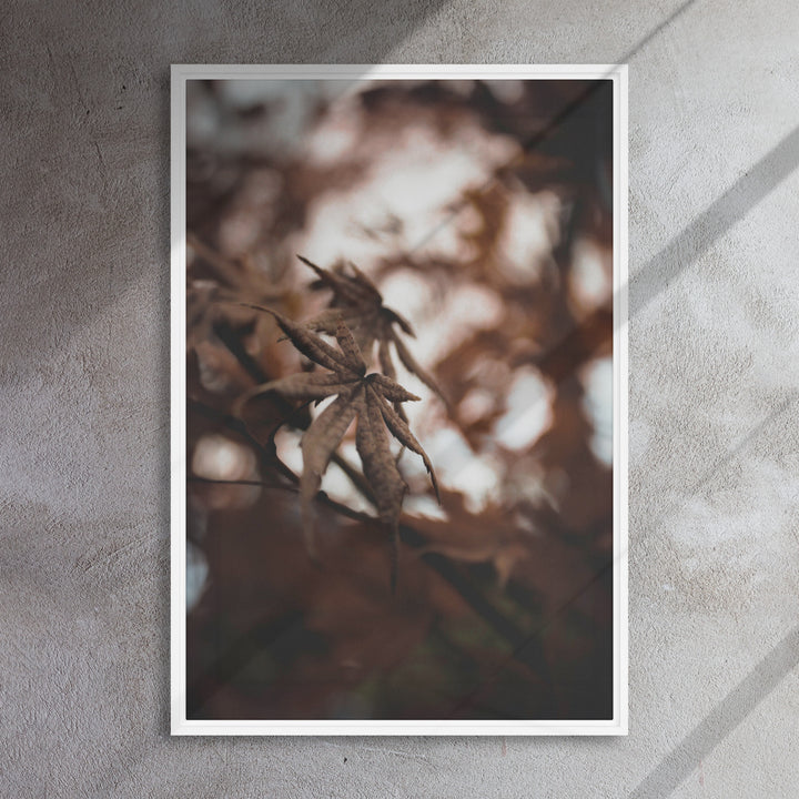 Lienzo - Hojas de otoño - un momento en la naturaleza