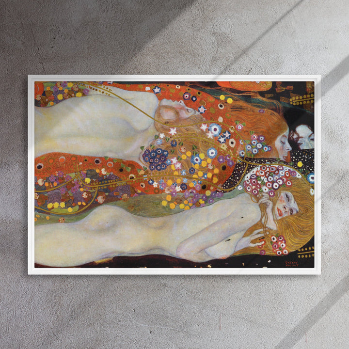 Gerahmte Leinwand - Gustav Klimt, Wasserschlangen II Gustav Klimt artlia