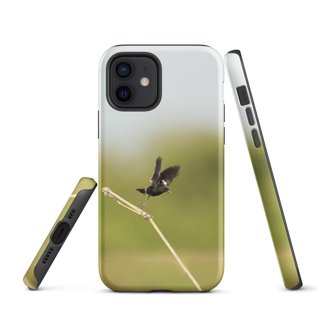 Hardcase iPhone® Handyhülle - Elsterschmätzer Pied Bushchat Young Han Song iPhone 12 artlia