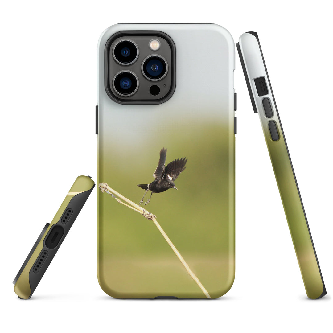 Hardcase iPhone® Handyhülle - Elsterschmätzer Pied Bushchat Young Han Song iPhone 14 Pro Max artlia