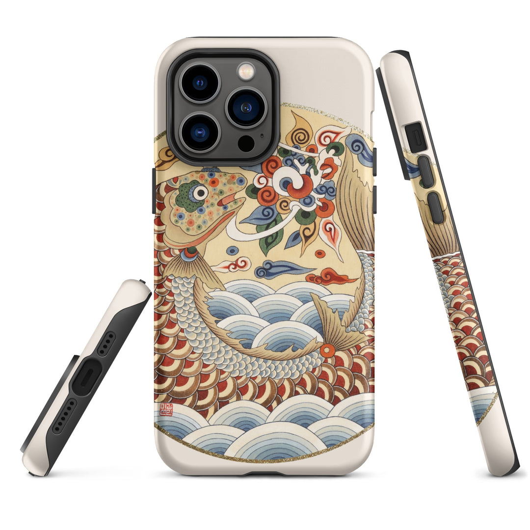 Hardcase iPhone® Handyhülle - Karpfen wird Drache Kuratoren von artlia iPhone 14 Pro Max artlia