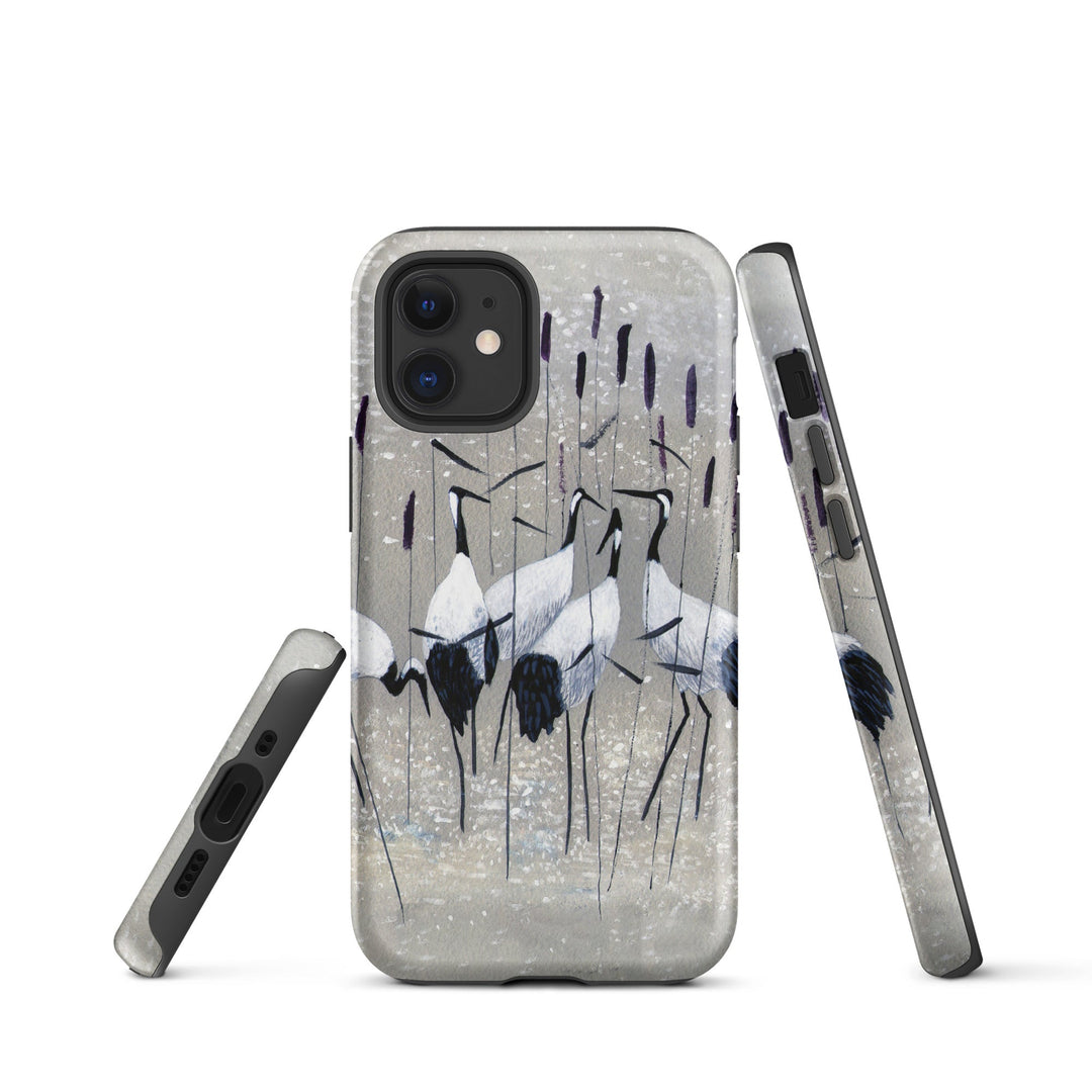 Hardcase iPhone® Handyhülle - Kranichfamilie Kuratoren von artlia iPhone 12 mini artlia