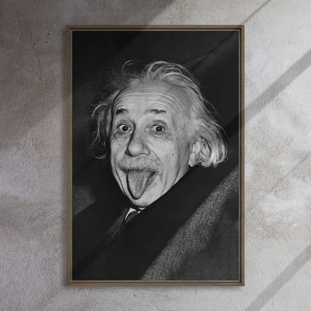 Leinwand - Albert Einstein Zunge Arthur Sasse artlia