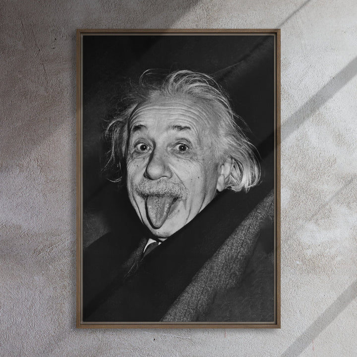 Leinwand - Albert Einstein Zunge Arthur Sasse artlia