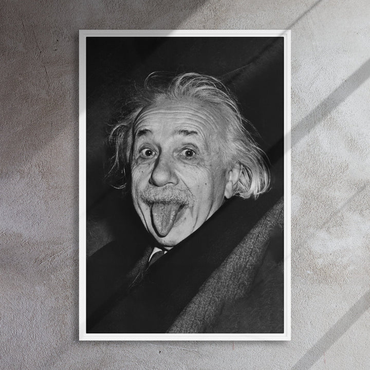 Leinwand - Albert Einstein Zunge Arthur Sasse artlia