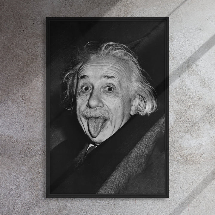 Leinwand - Albert Einstein Zunge Arthur Sasse artlia