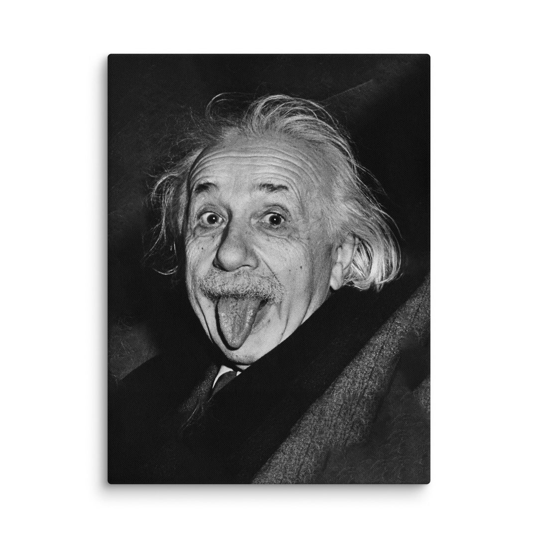 Leinwand - Albert Einstein Zunge Arthur Sasse ohne Rahmen / 31x41 cm (12″×16″) artlia