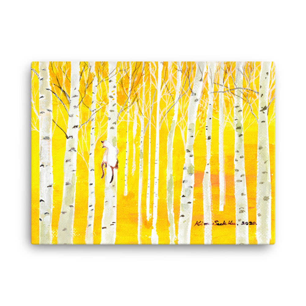 Leinwand - Birkenwald Birch Forest Seokhee Kim 46x61 cm artlia