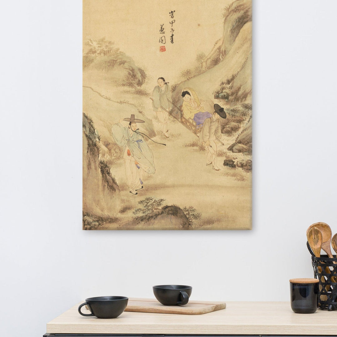 Leinwand - Der Abschied unter der Kiefer, Hyewon artlia