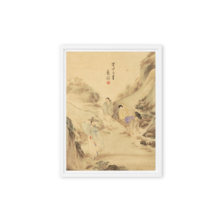 Leinwand - Der Abschied unter der Kiefer, Hyewon Weiß / 31x41 cm (12″×16″) artlia