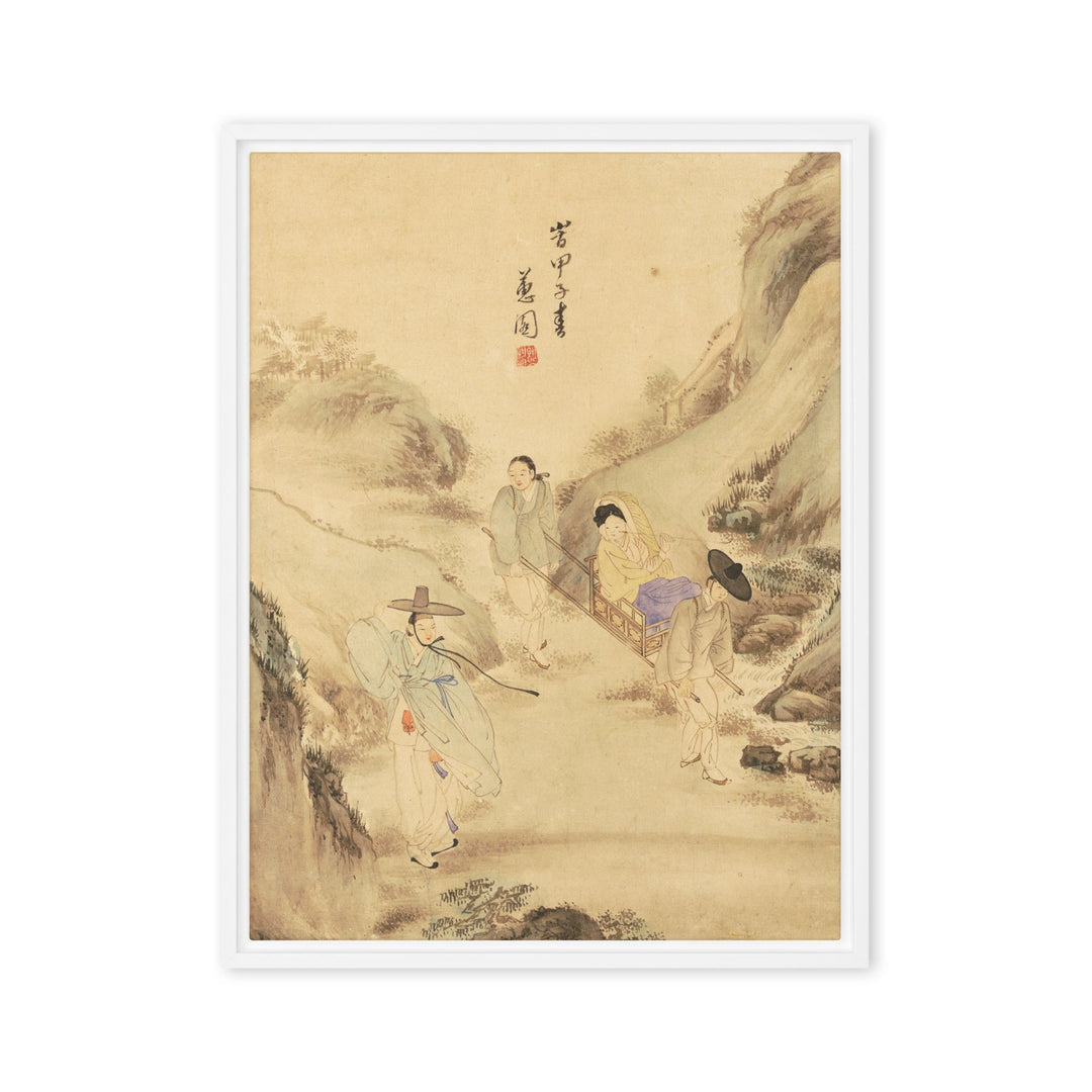 Leinwand - Der Abschied unter der Kiefer, Hyewon Weiß / 46x61 cm (18″×24″) artlia