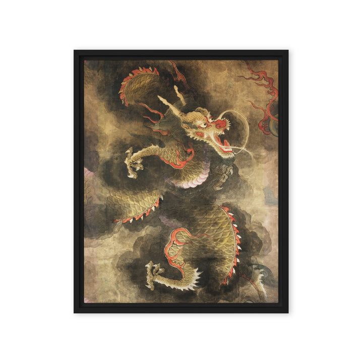 Leinwand - Der Heilige Blaue Drache Kuratoren von artlia Schwarz / 41x51 cm (16″×20″) artlia