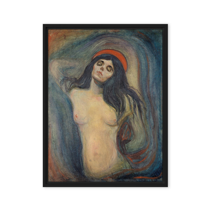 Leinwand - Edvard Munch, Madonna Edvard Munch Schwarz / 61x81 cm (24″×32″) artlia