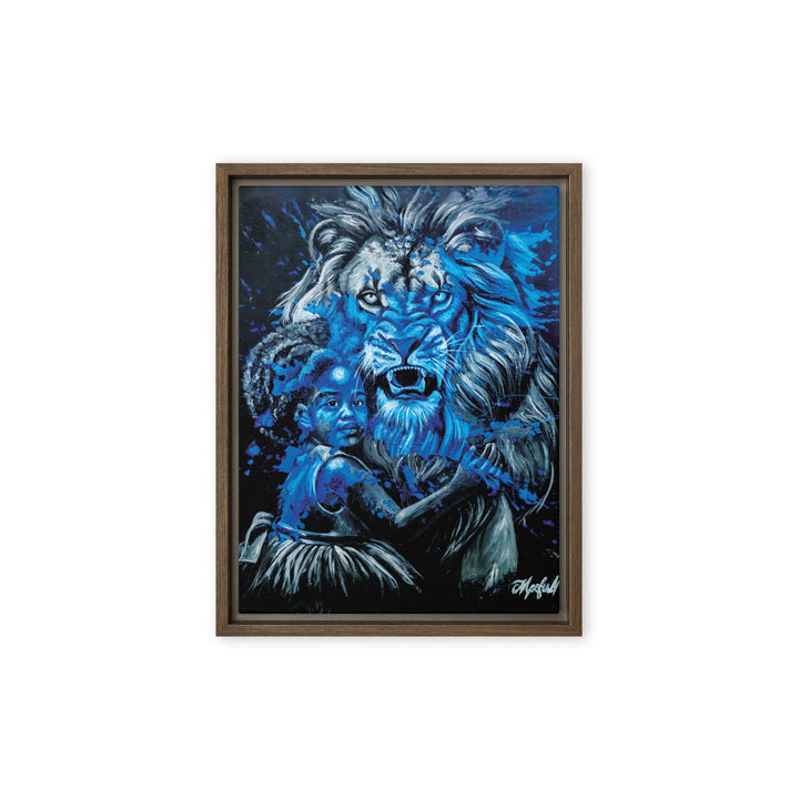 Leinwand - Fierce Guardian, Nokuthula M Mpofu Braun / 31x41 cm (12″×16″) artlia