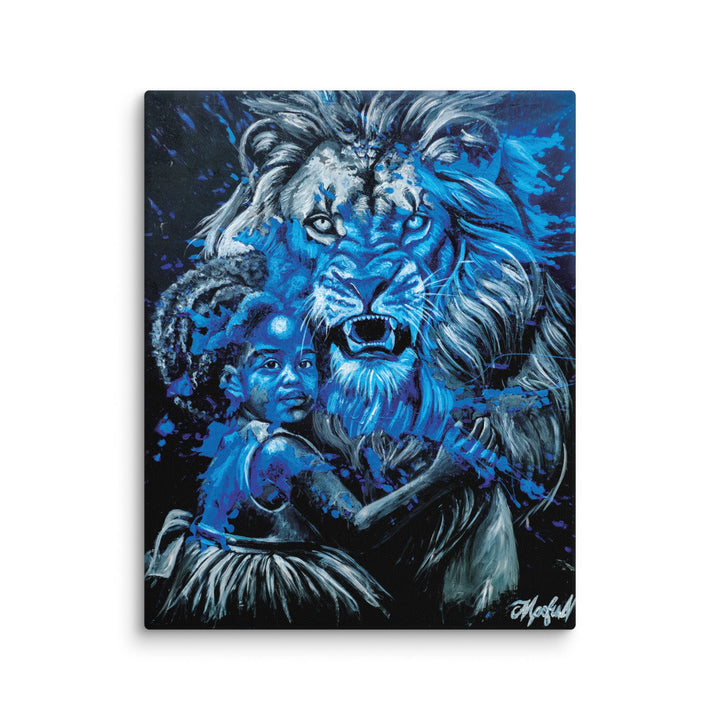 Leinwand - Fierce Guardian, Nokuthula M Mpofu ohne Rahmen / 41x51 cm (16″×20″) artlia