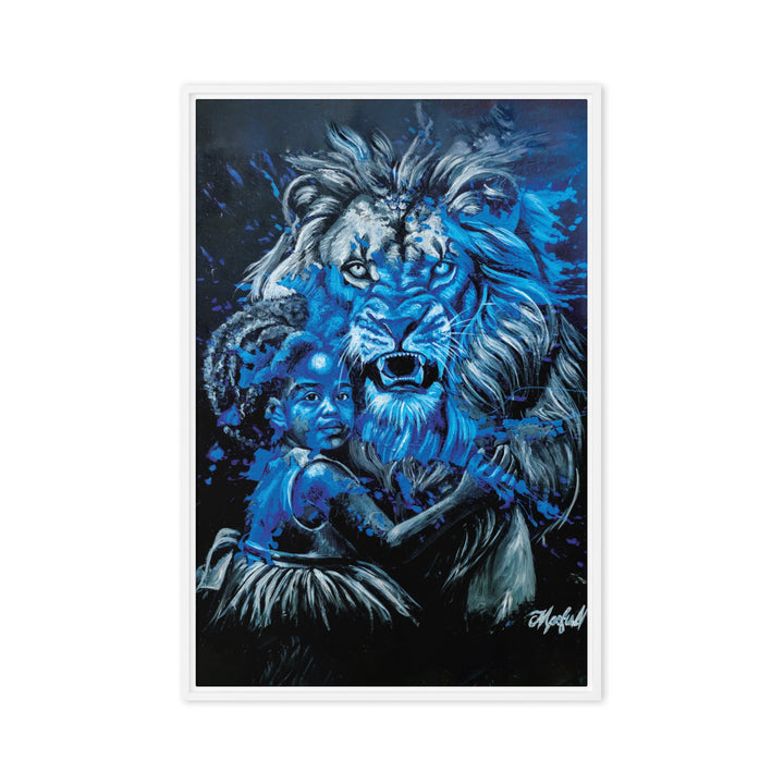 Leinwand - Fierce Guardian, Nokuthula M Mpofu Weiß / 51x76 cm (20″×30″) artlia