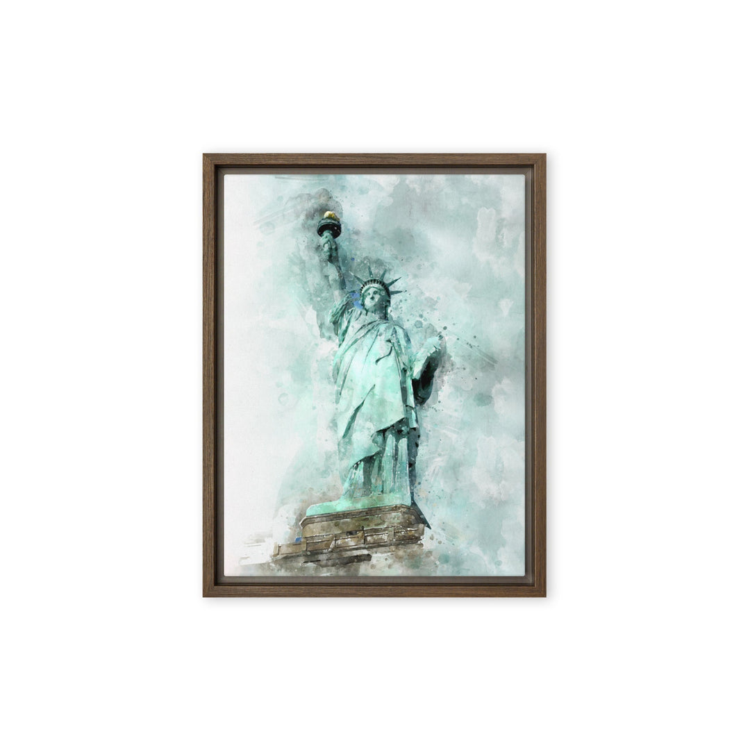 Leinwand - Freiheitsstatue Kuratoren von artlia Braun / 31x41 cm (12″×16″) artlia