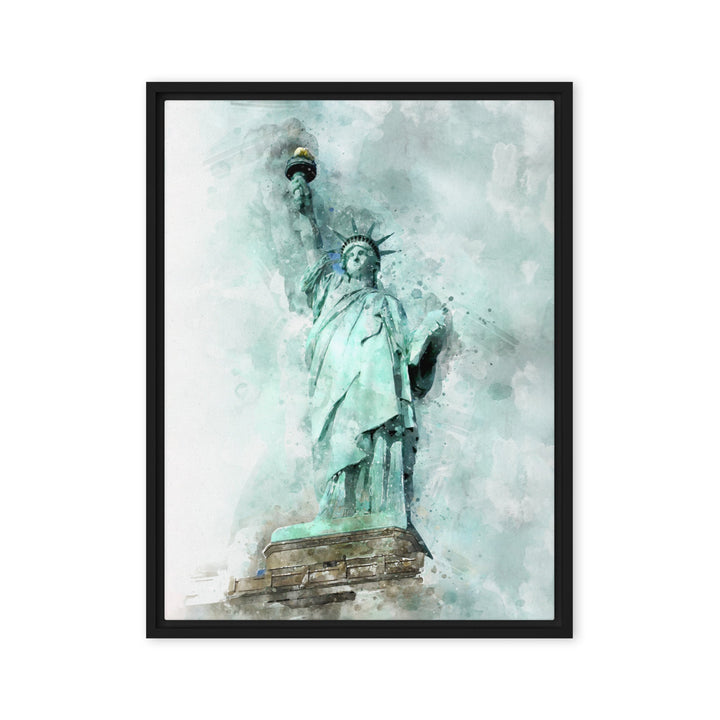 Leinwand - Freiheitsstatue Kuratoren von artlia Schwarz / 46x61 cm (18″×24″) artlia