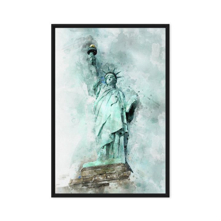 Leinwand - Freiheitsstatue Kuratoren von artlia Schwarz / 51x76 cm (20″×30″) artlia