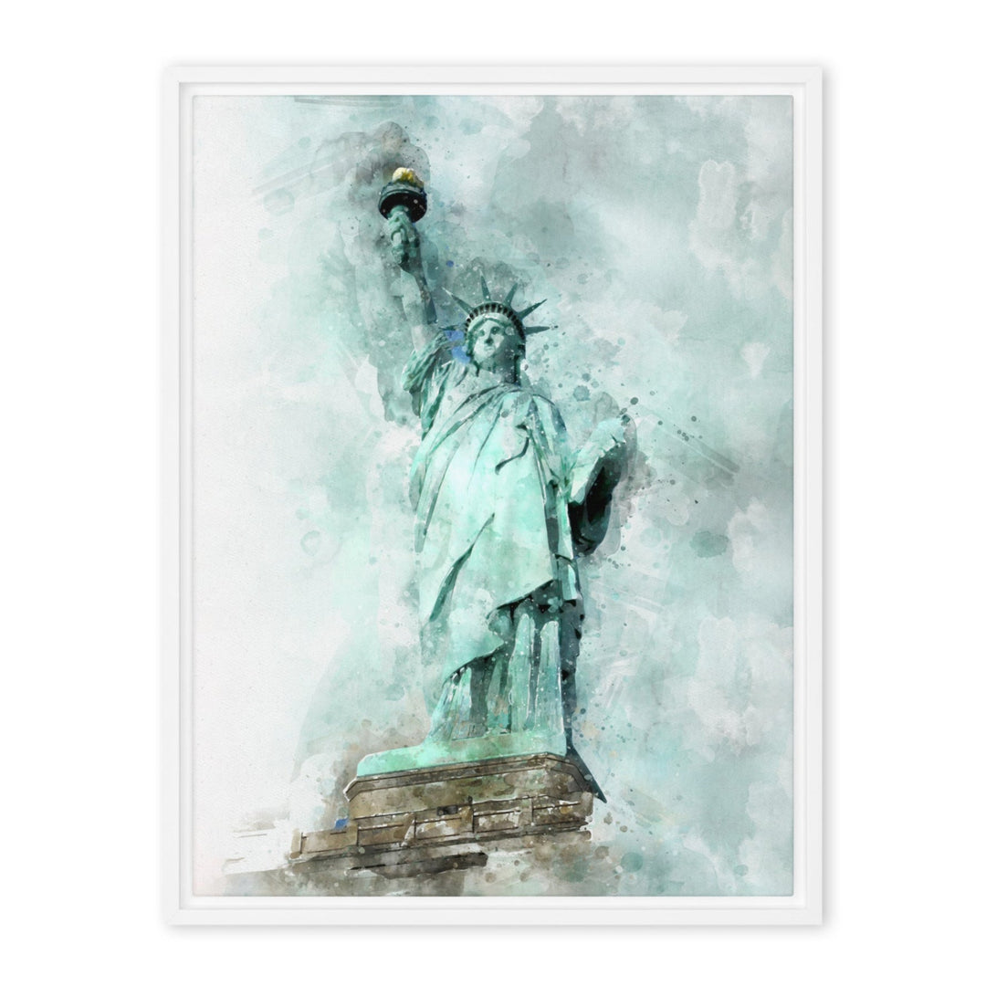 Leinwand - Freiheitsstatue Kuratoren von artlia Weiß / 46x61 cm (18″×24″) artlia