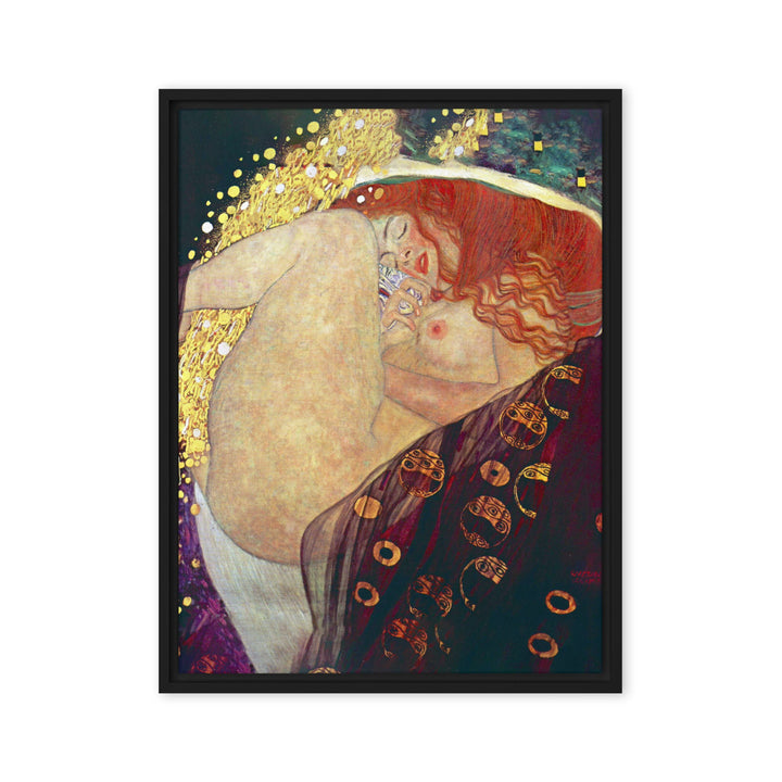Leinwand - Gustav Klimt, Danae Gustav Klimt Schwarz / 46x61 cm (18″×24″) artlia
