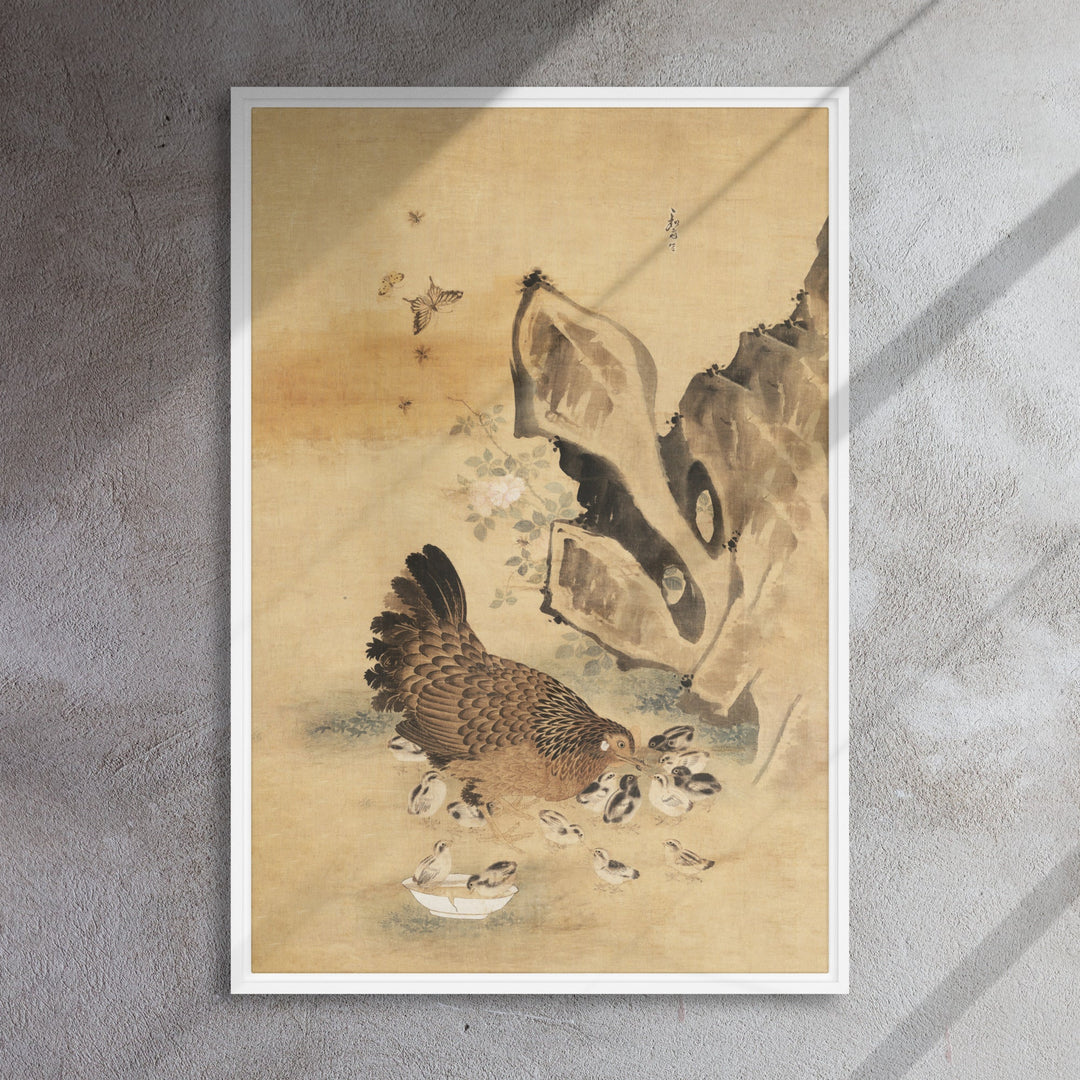 Leinwand - Henne und Küken, Byeon Sang-byeok Byeon Sang-byeok artlia