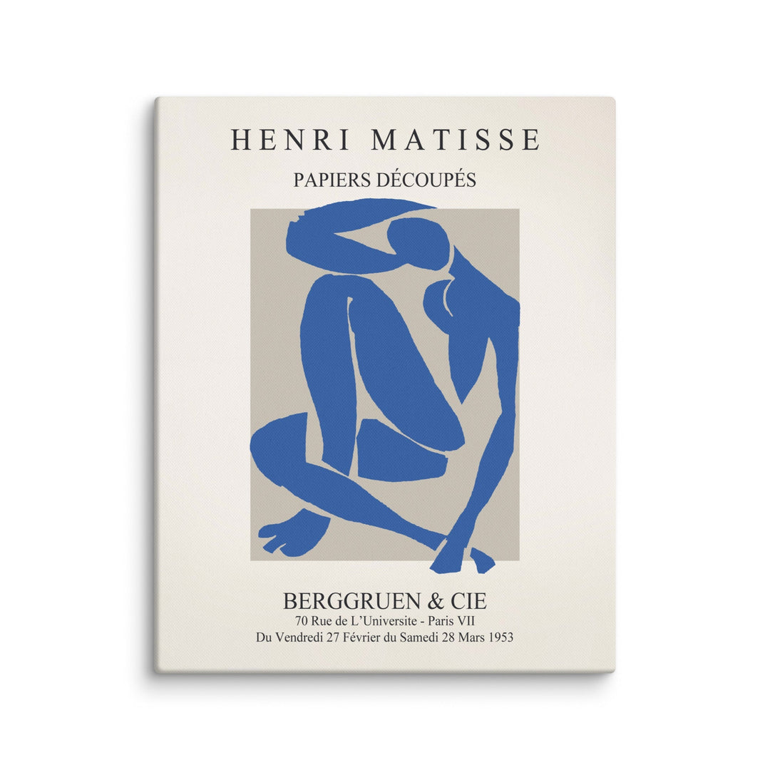 Leinwand - Henri Matisse, Papier Découpés blauer Akt Henri Matisse ohne Rahmen / 41x51 cm (16″×20″) artlia