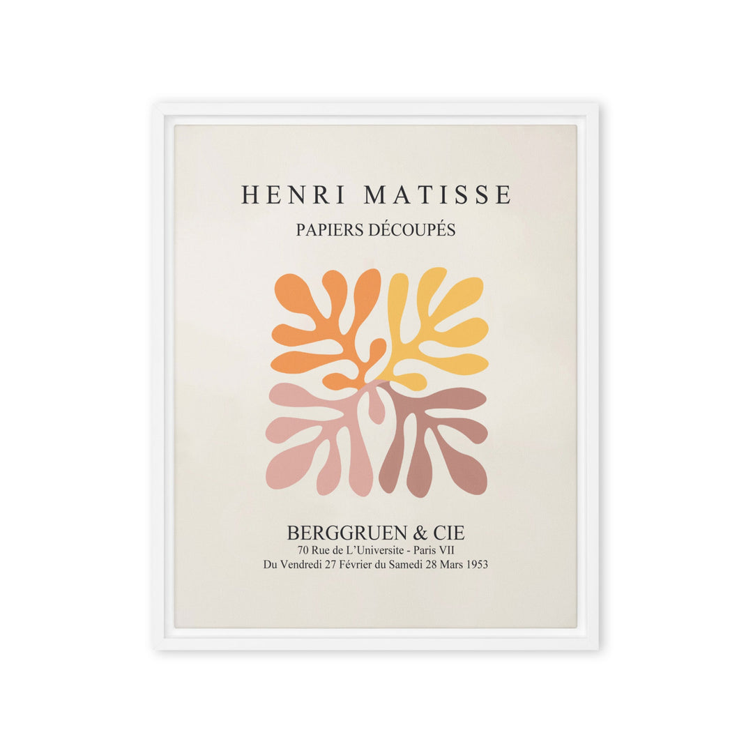 Leinwand - Henri Matisse, Papier Découpés bunte Blätter Henri Matisse Weiß / 41x51 cm (16″×20″) artlia