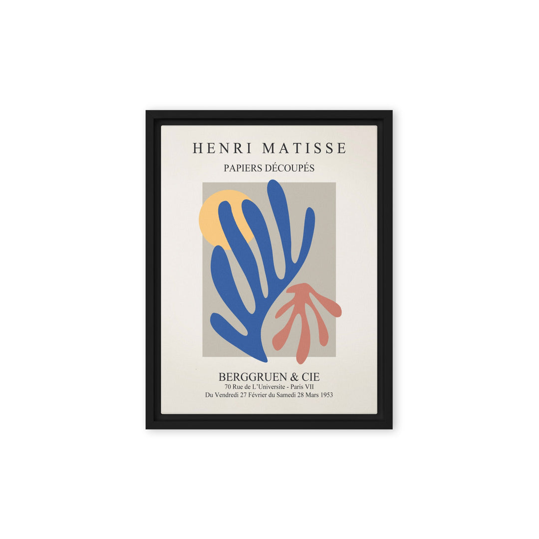 Leinwand - Henri Matisse, Papier Découpés bunter Garten Henri Matisse Schwarz / 31x41 cm (12″×16″) artlia