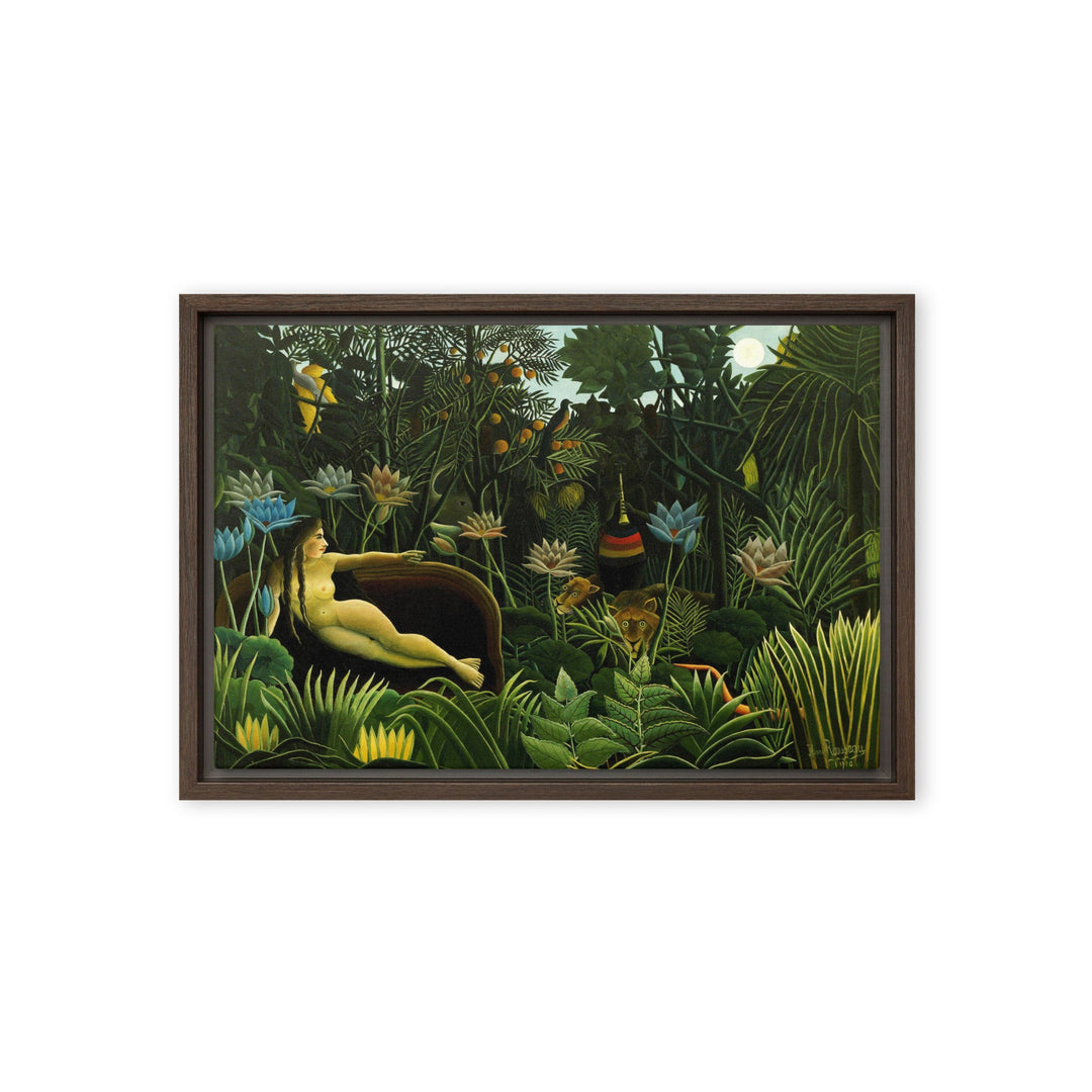 Leinwand - Henri Rousseau, Der Traum Henri Rousseau Braun / 31x46 cm (12″×18″) artlia