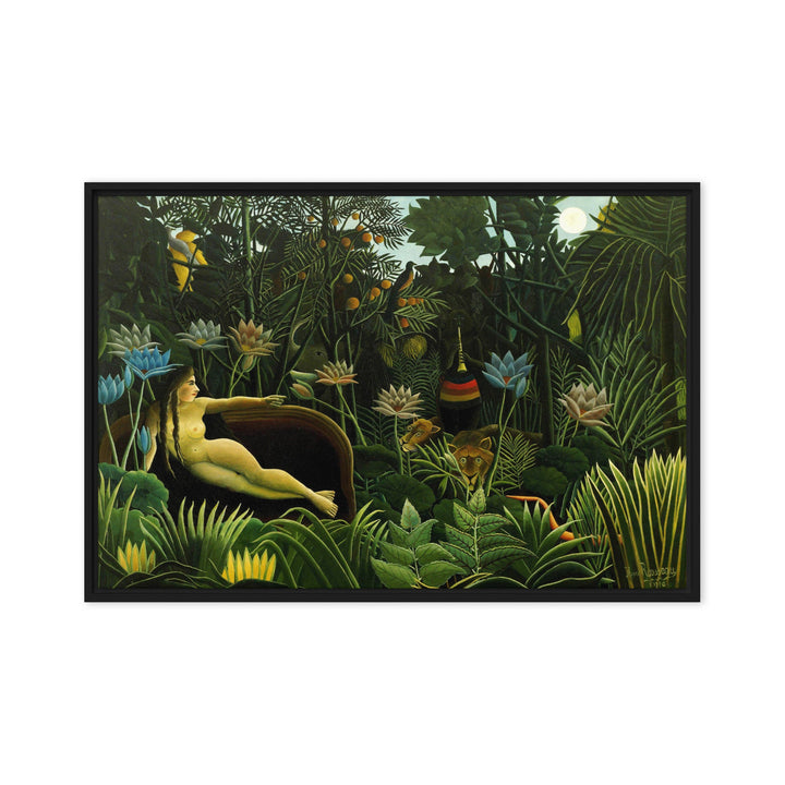 Leinwand - Henri Rousseau, Der Traum Henri Rousseau Schwarz / 51x76 cm (20″×30″) artlia