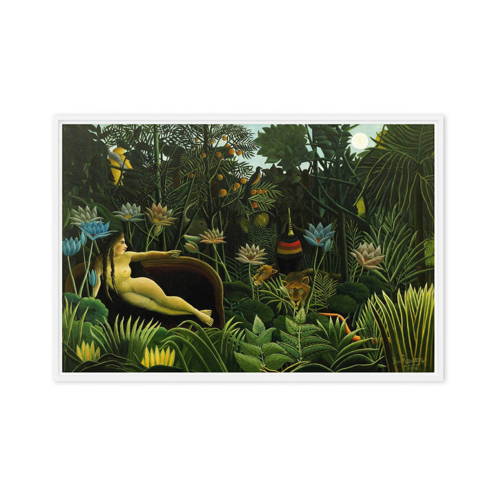 Leinwand - Henri Rousseau, Der Traum Henri Rousseau Weiß / 61x91 cm (24″×36″) artlia