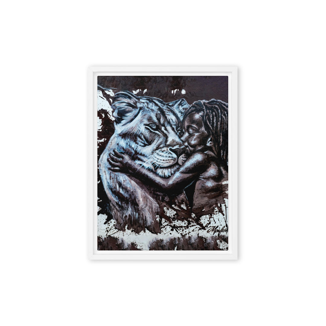 Leinwand - His Mother, Nokuthula M Mpofu Weiß / 31x41 cm (12″×16″) artlia