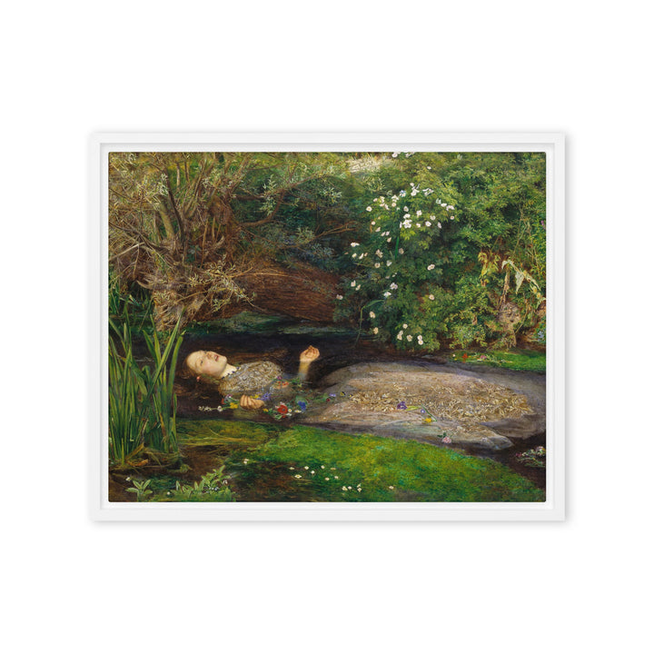 Leinwand - John Everett Millais, Ophelia John Everett Millais Weiß / 41x51 cm (16″×20″) artlia