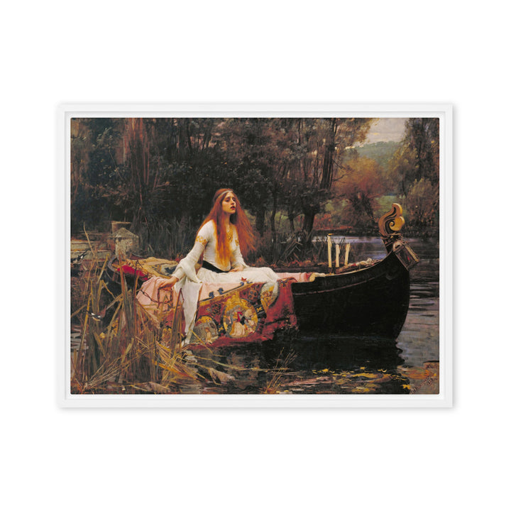 Leinwand - John William Waterhouse, Die Dame von Shalott John William Waterhouse Weiß / 46x61 cm (18″×24″) artlia