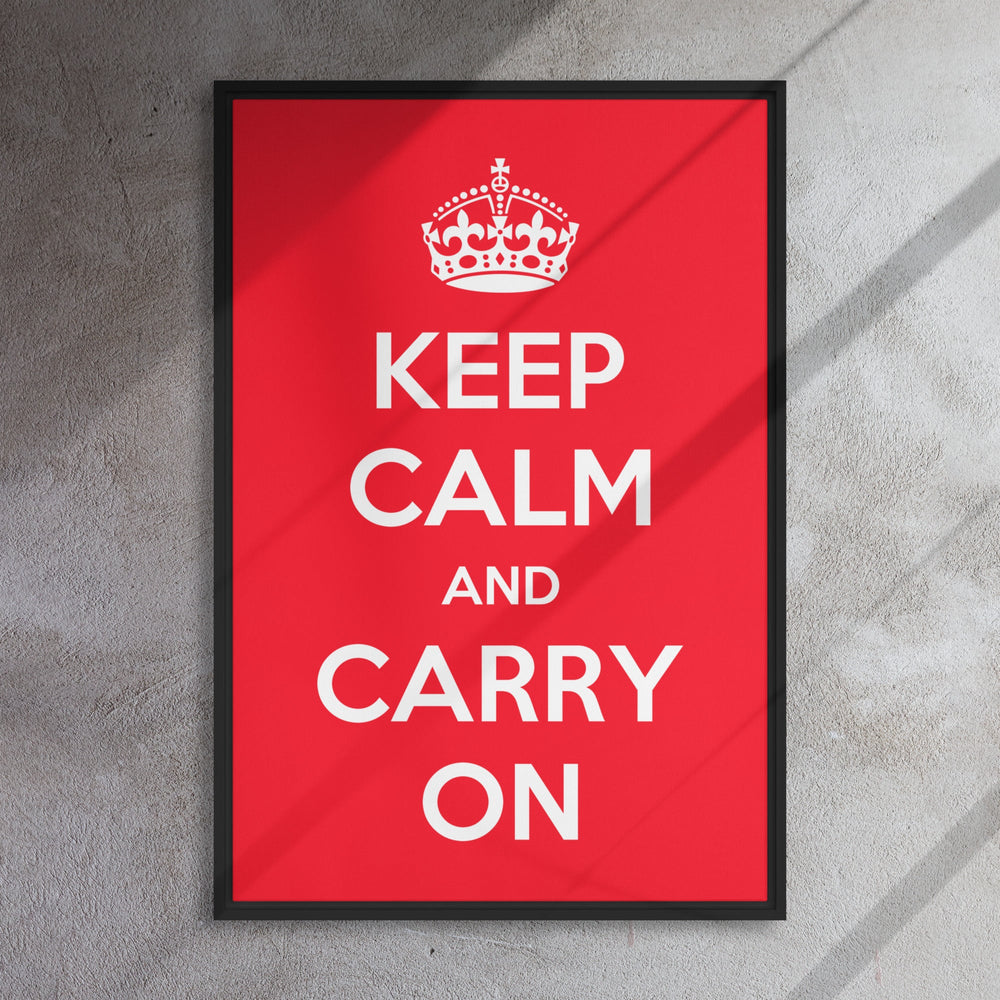 Leinwand - Keep Calm and Carry on British Government artlia