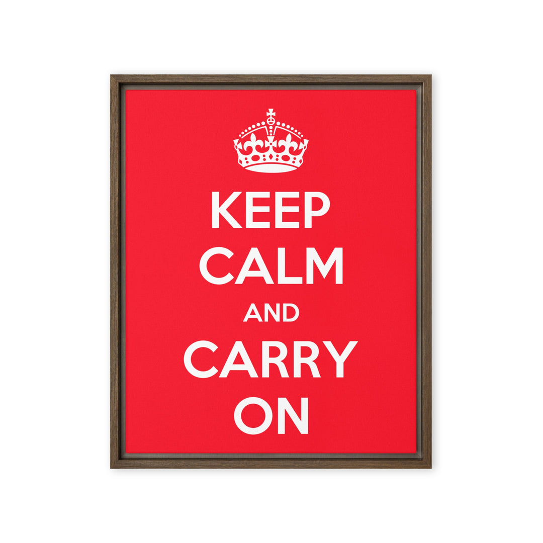 Leinwand - Keep Calm and Carry on British Government Braun / 41x51 cm (16″×20″) artlia
