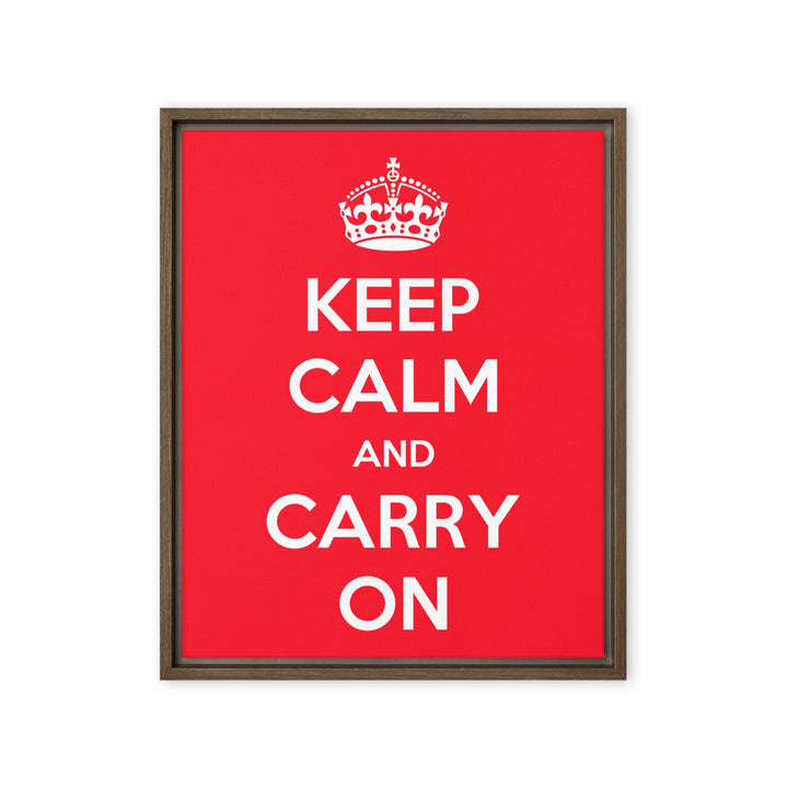 Leinwand - Keep Calm and Carry on British Government Braun / 41x51 cm (16″×20″) artlia