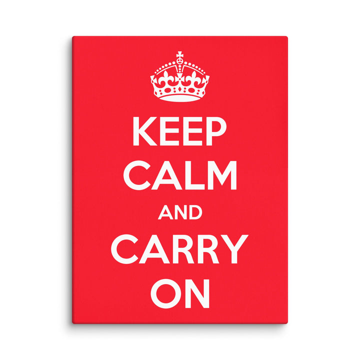 Leinwand - Keep Calm and Carry on British Government ohne Rahmen / 31x41 cm (12″×16″) artlia