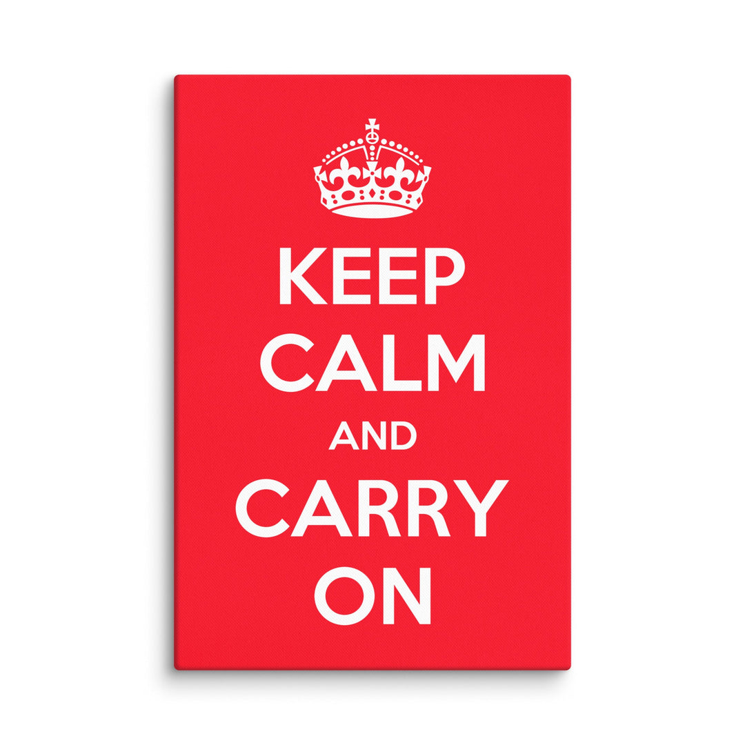 Leinwand - Keep Calm and Carry on British Government ohne Rahmen / 61x91 cm (24″×36″) artlia