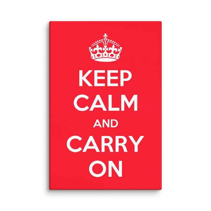Leinwand - Keep Calm and Carry on British Government ohne Rahmen / 61x91 cm (24″×36″) artlia