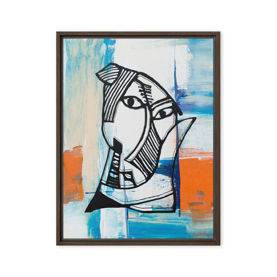 Leinwand - Pablo Picasso, Les Demoiselles d’Avignon in orange Pablo Picasso Braun / 46x61 cm (18″×24″) artlia