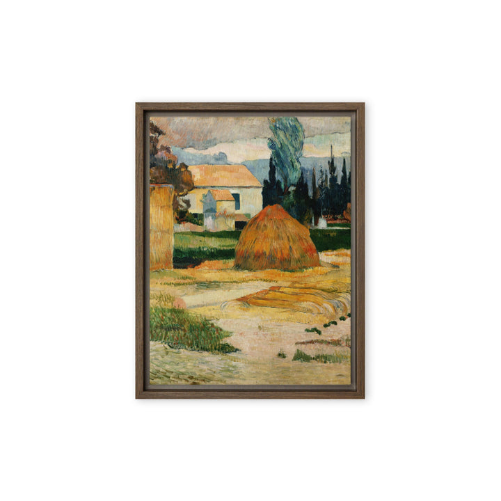 Leinwand - Paul Gauguin, Landschaft bei Arles Paul Gauguin Braun / 31x41 cm (12″×16″) artlia