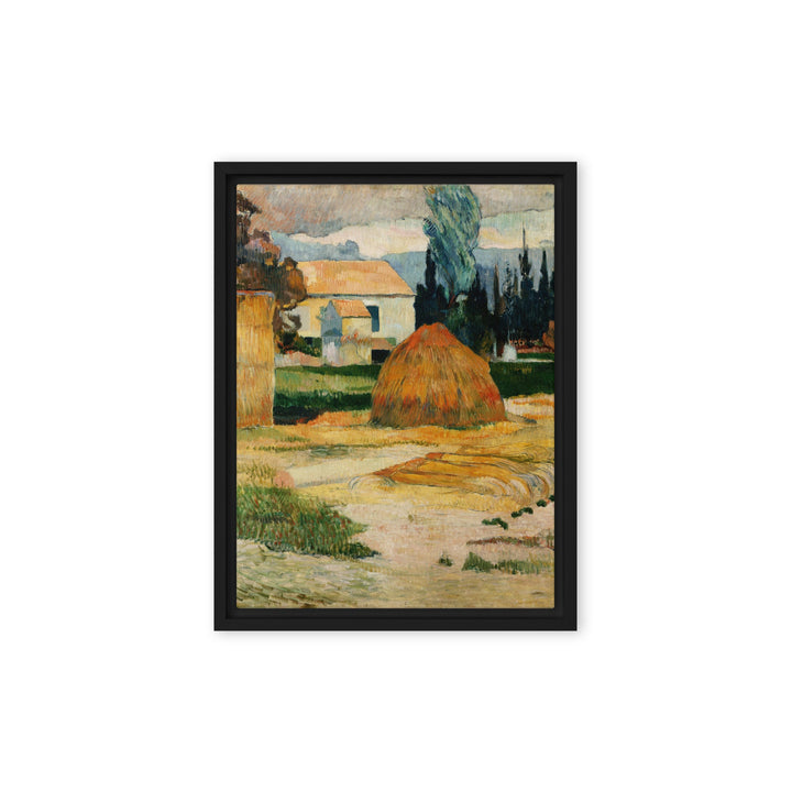 Leinwand - Paul Gauguin, Landschaft bei Arles Paul Gauguin Schwarz / 31x41 cm (12″×16″) artlia