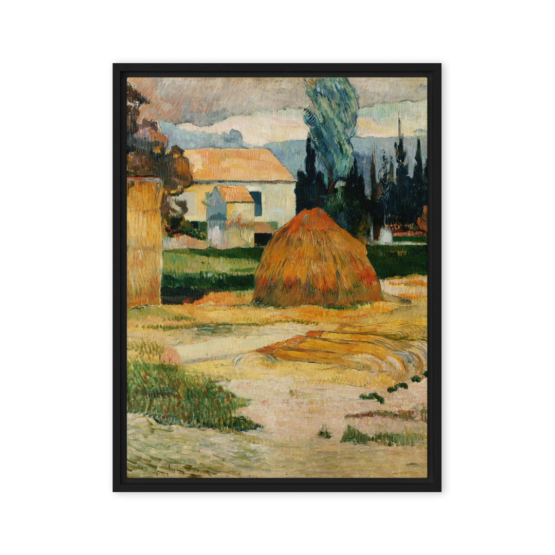 Leinwand - Paul Gauguin, Landschaft bei Arles Paul Gauguin Schwarz / 46x61 cm (18″×24″) artlia