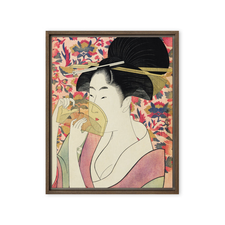Leinwand - Retro Geisha Kuratoren von artlia Braun / 41x51 cm (16″×20″) artlia