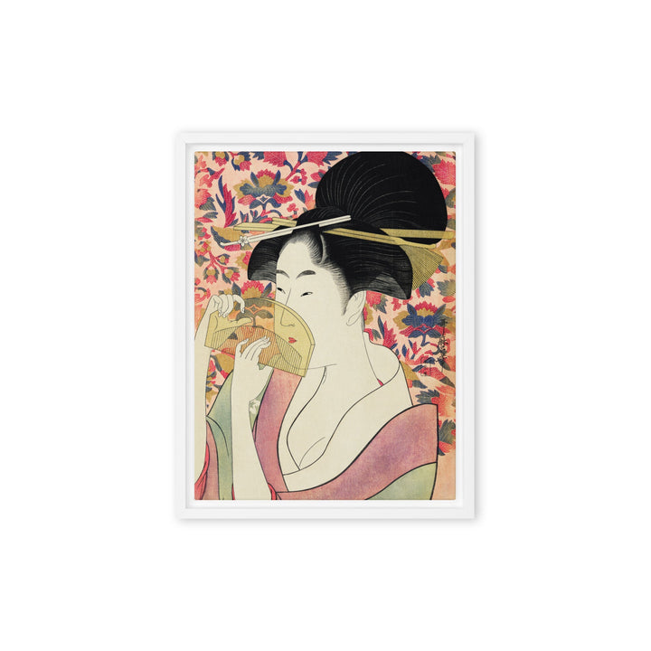 Leinwand - Retro Geisha Kuratoren von artlia Weiß / 31x41 cm (12″×16″) artlia