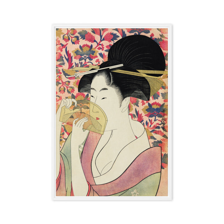 Leinwand - Retro Geisha Kuratoren von artlia Weiß / 51x76 cm (20″×30″) artlia