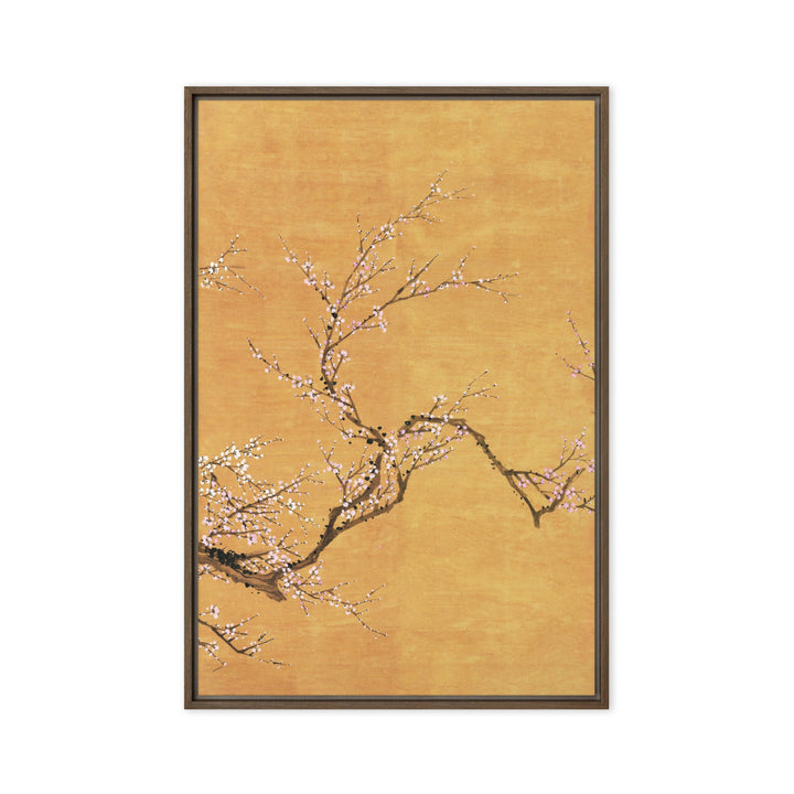 Leinwand - Rote und weiße Pflaumenblüten Jo Hee-ryong Braun / Teil 3 / 51x76 cm (20″×30″) artlia